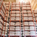 Volume de exportações de alho chinês